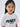 KIDS TSHIRT BRUSH LOGO CONTRAST_IVORY BLACK