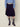 WOOL PLEATED MIDI SKIRT CONTRAST WAISTBAND_NAVY