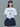 TSHIRT SWING THE TAIL DDANJI PEARL NECKLACE_IVORY NAVY