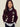 KIDS CASHMERE BLENDED V NECK ARGYLE_BURGUNDY MINT