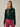 RACCOON BLENDED CARDIGAN ROUND NECK_BLACK FUCHSIA