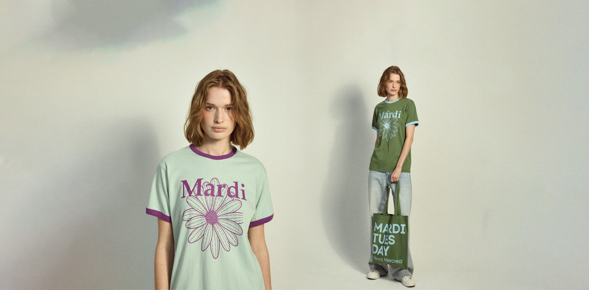 la fleur de ce mardi violet et vert