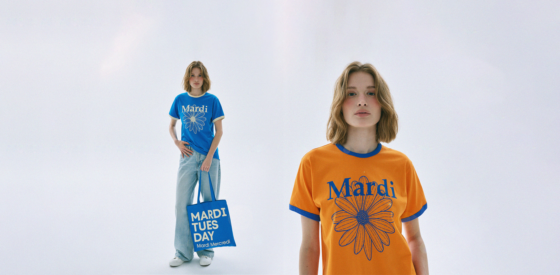 la fleur de ce mardi, bleu et orange