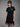 OSTRICH MINI DRESS PIQUET_BLACK