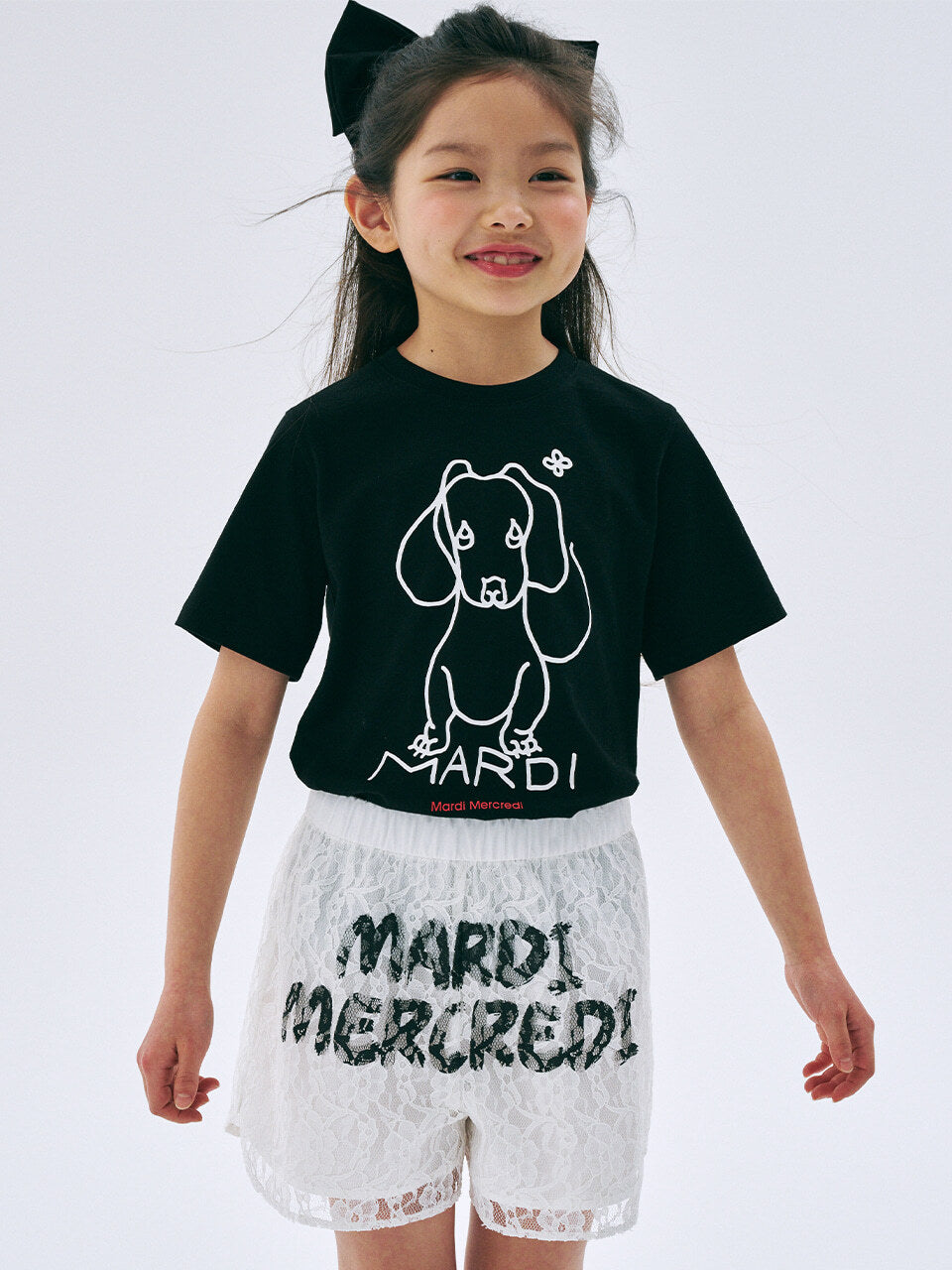 KIDS TSHIRT DDANJI CH.02_BLACK WHITE