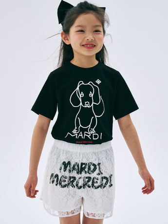 KIDS TSHIRT DDANJI CH.02_BLACK WHITE