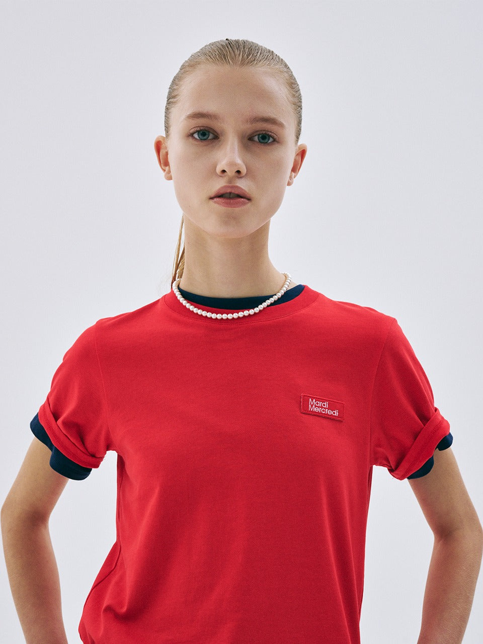 SLIM TSHIRT ESSENTIAL_RED