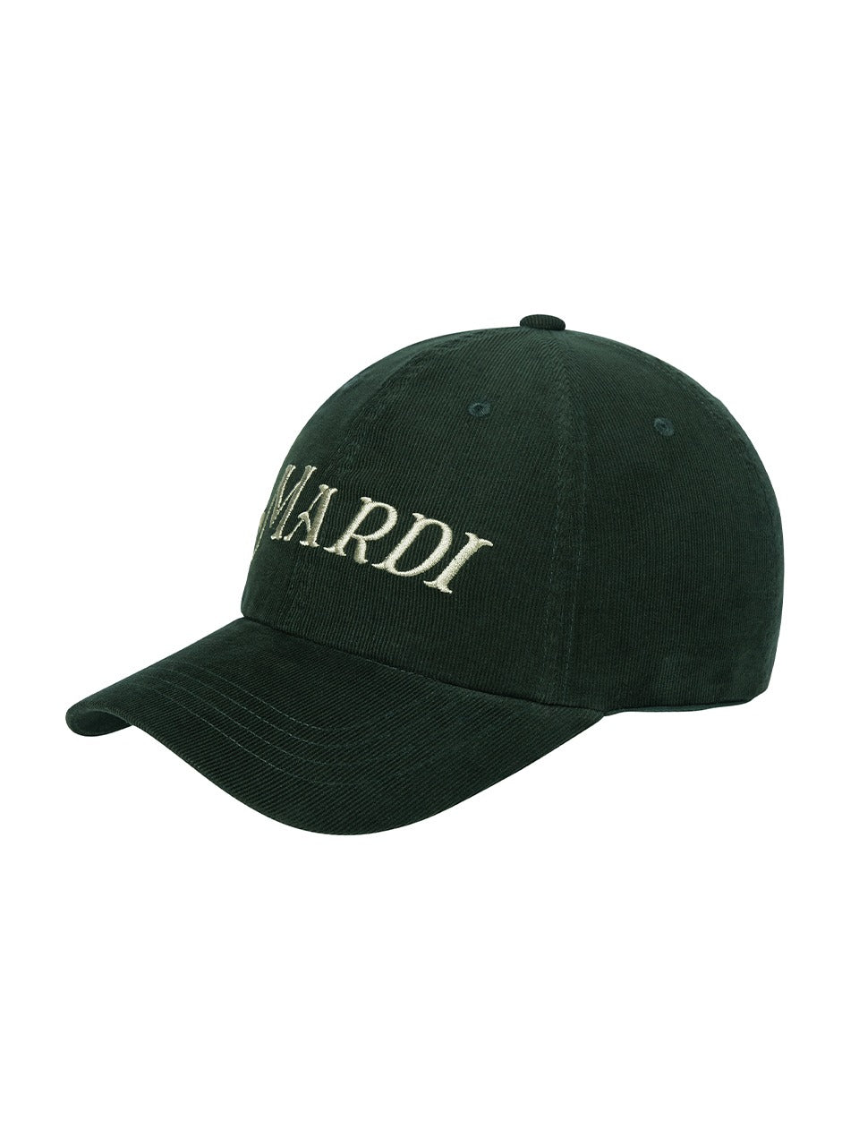 CORDUROY BALL CAP MARDI LOGO_GREEN