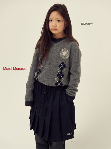 Mardi Mercredi スウェット　ブラック×ピンク Mardi Mercredi マルディメクルディ スウェット SWEATSHIRT