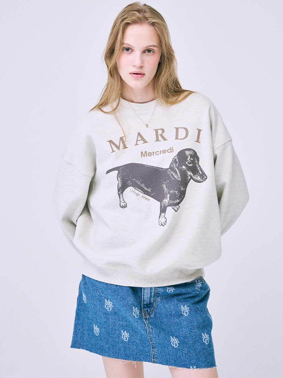SWEATSHIRT DDANJI_OATMEAL BEIGE