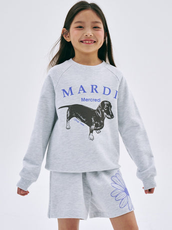 KIDS SWEATSHIRT DDANJI_HEATHER PURPLE