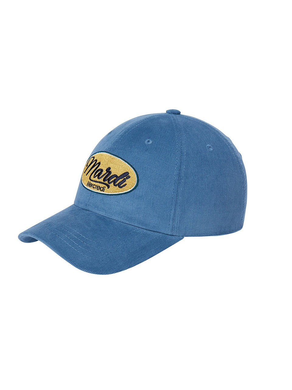 CORDUROY BALL CAP MARDI VINTAGE LOGO_BLUE