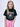 KIDS TSHIRT FLOWERMARDI_BLACK PINK