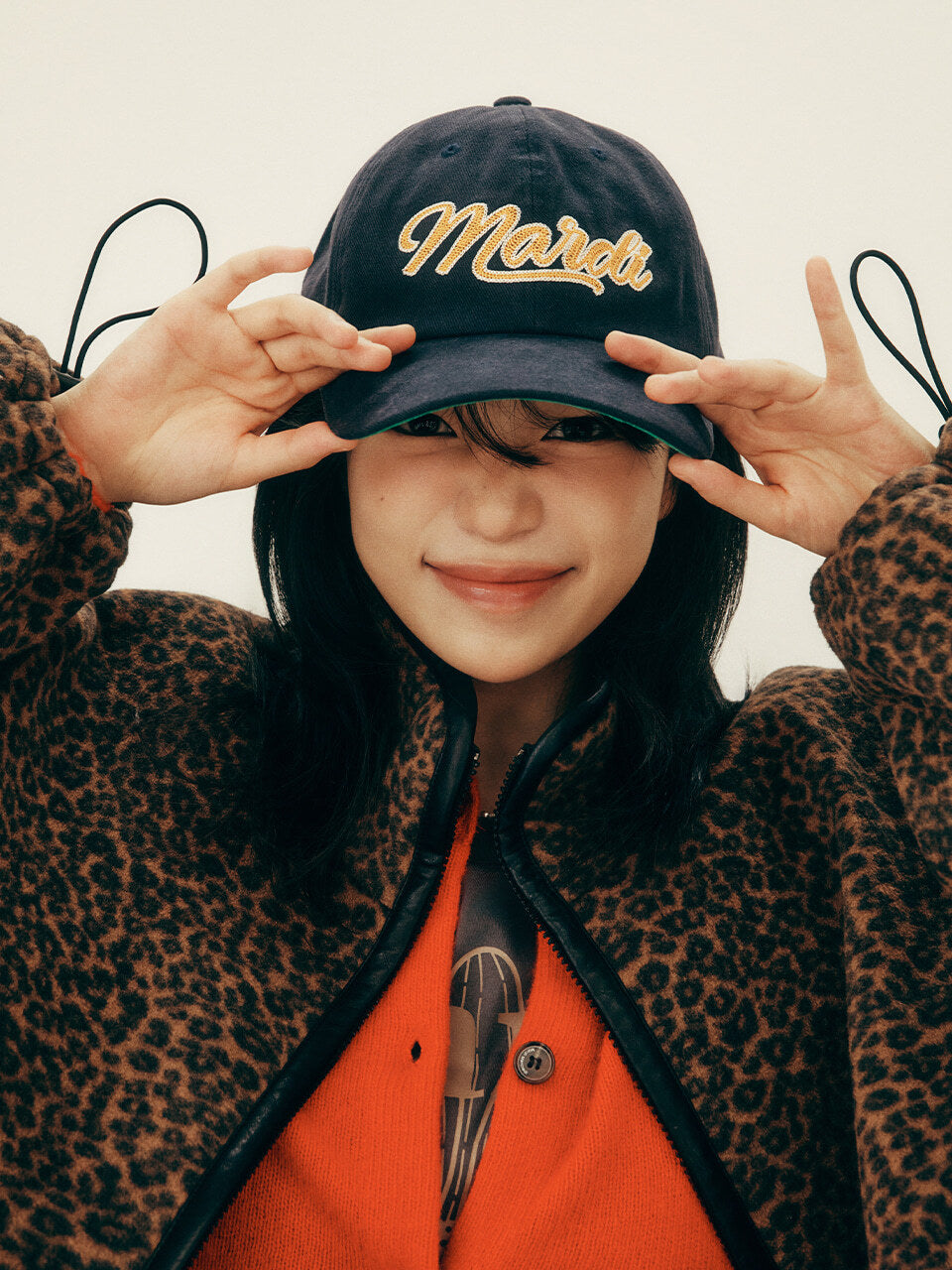 CAP MARDI CHAIN VINTAGE LOGO_NAVY