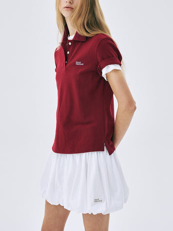 VOLUME MINI SKIRT_WHITE