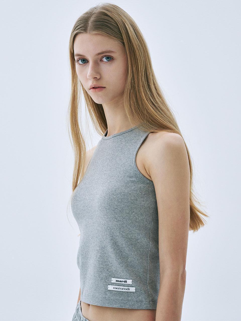 BASIC TANK DOUBLE LABEL_GREY