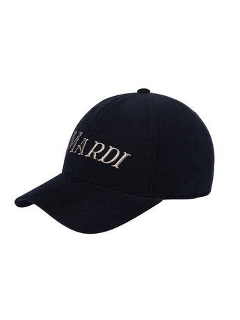 CORDUROY BALL CAP MARDI LOGO_BLACK