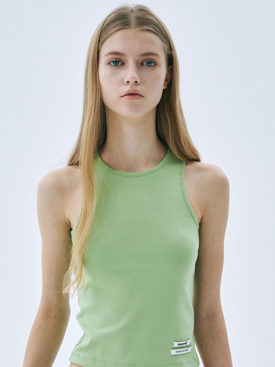 BASIC TANK DOUBLE LABEL_YELLOWGREEN