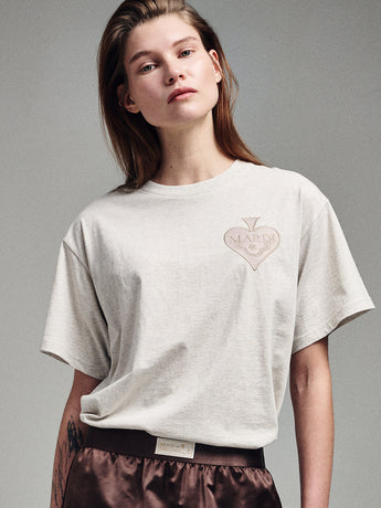 TSHIRT SATIN SPADE_OATMEAL BEIGE