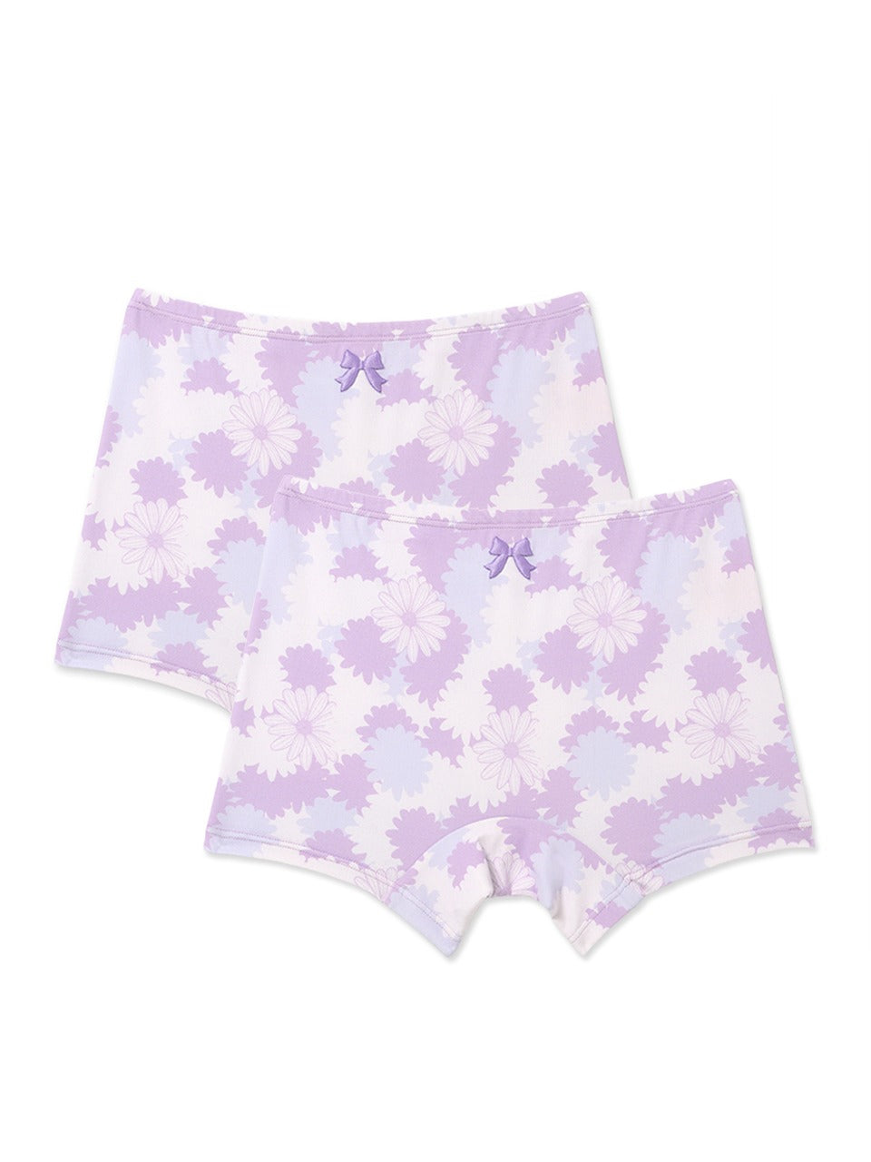 KIDS BOXER BRIEFS FLOWER 2-PACK_PURPLE