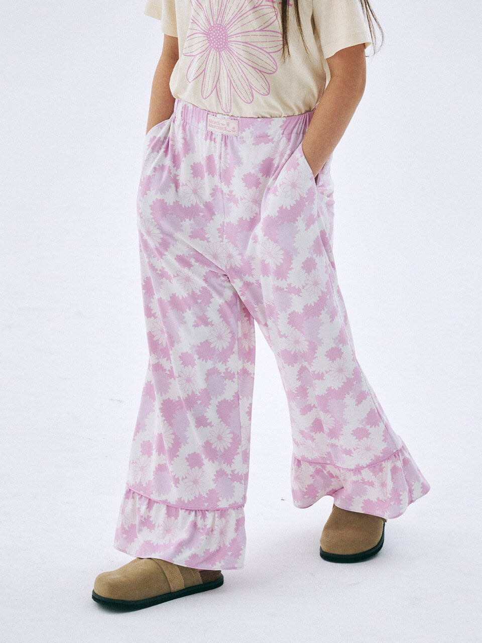KIDS PAJAMA PANTS FLOWER_PINK