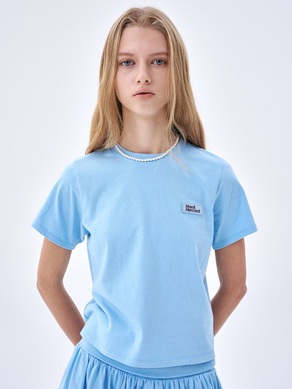 SLIM TSHIRT ESSENTIAL_SKY
