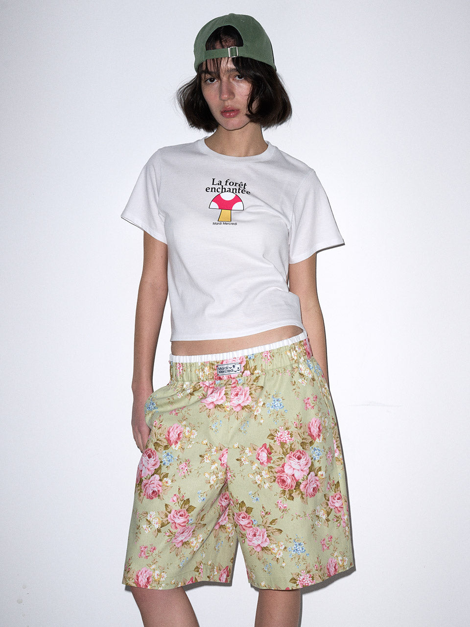 SLIM TSHIRT ENCHANTEE : MUSHROOM_WHITE