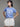 SLIM TSHIRT FLOWERMARDI WASHING_BLUE WHITE