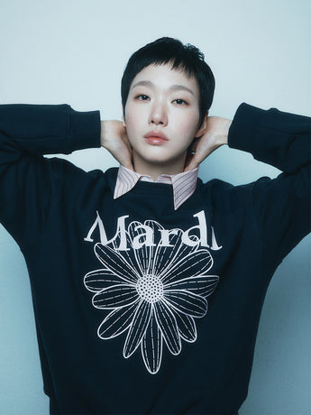SWEATSHIRT FLOWERMARDI_NAVY PALEPINK