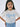 KIDS TSHIRT TRIPLE FLOWER_CREAM ASHBLUE