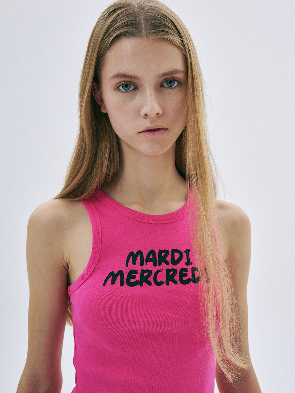 TANK RACER BRUSH LOGO_PINK BLACK
