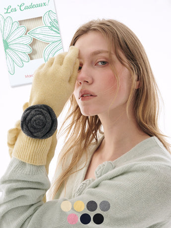 WOOL GLOVE ROSE_7COLORS