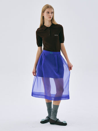 SEE-THROUGH LAYERED SKIRT_PURPLE