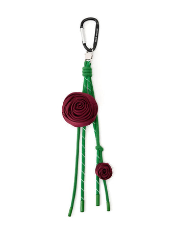 ROSE ROPE KEYRING_BURGUNDY