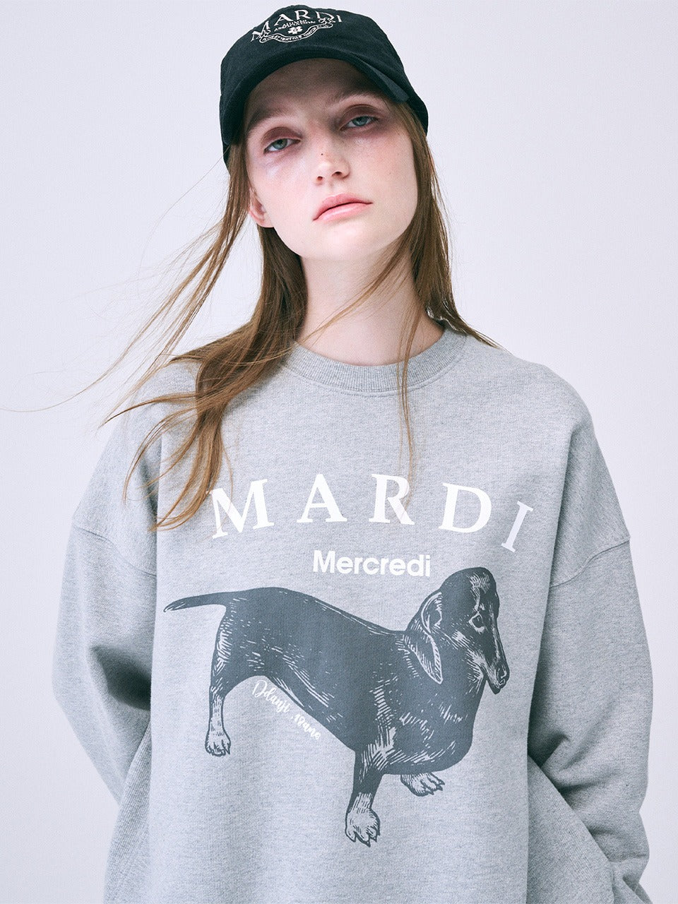 SWEATSHIRT DDANJI_GREY WHITE