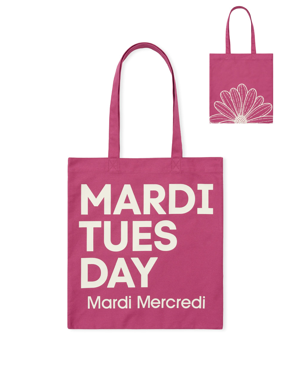 CANVAS BAG FLOWER DU MERCREDI_PINK IVORY