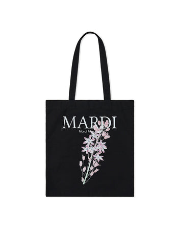 CANVAS BAG LILIES 01_BLACK