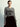 CASHMERE V NECK FLOWERMARDI_GREY BLACK