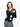CASHMERE BLEND CARDIGAN ROUND NECK ARGYLE PUNCHING DETAIL_BLACK PINK