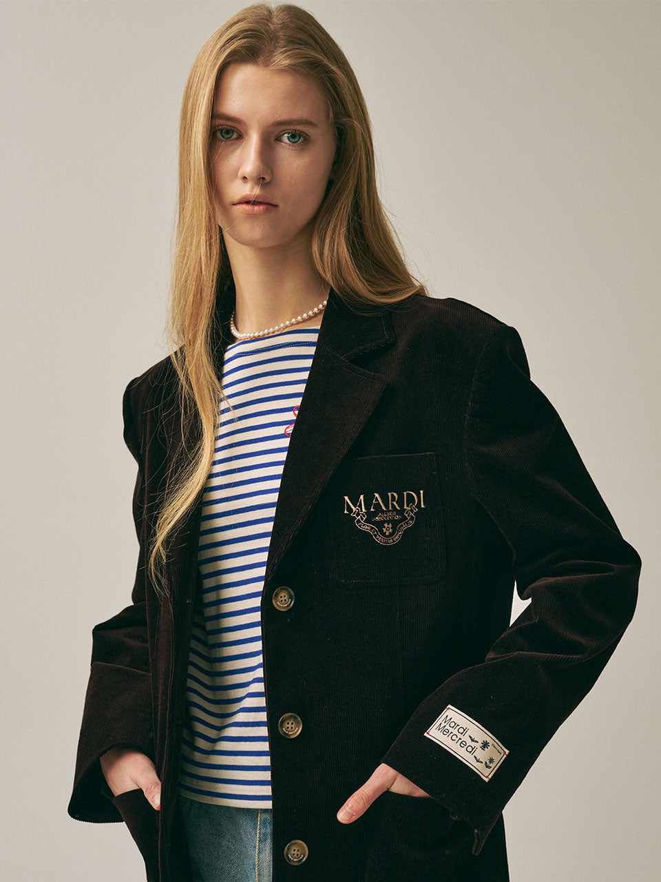 CORDUROY JACKET ALUMNI CLASSIQUE_BROWN