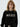 CROPPED SWEATSHIRT RAGLAN MARDI SERIF LOGO_BLACK IVORY