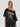OVERSIZED TSHIRT OFF SHOULDER LEOPARD FLOWERMARDI_CHARCOAL IVORY