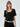 SHEER COTTON CROPPED BLOUSE LACE_BLACK