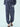 SLIM JOGGER PANTS FLOWER LOGO PIGMENT WASHING_NAVY BEIGE
