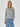 SLUB COTTON SLIM TSHIRT 3/4 SLEEVE STRIPE FLOWER_BLUE BROWN