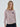SLUB COTTON SLIM TSHIRT 3/4 SLEEVE STRIPE FLOWER_BURGUNDY NAVY