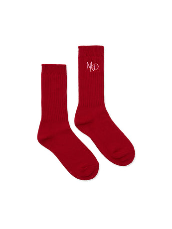 SOCKS MRD LOGO_RED PINK