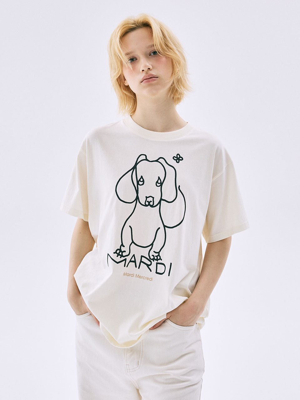 TSHIRT DDANJI CH.02_CREAM BLACK
