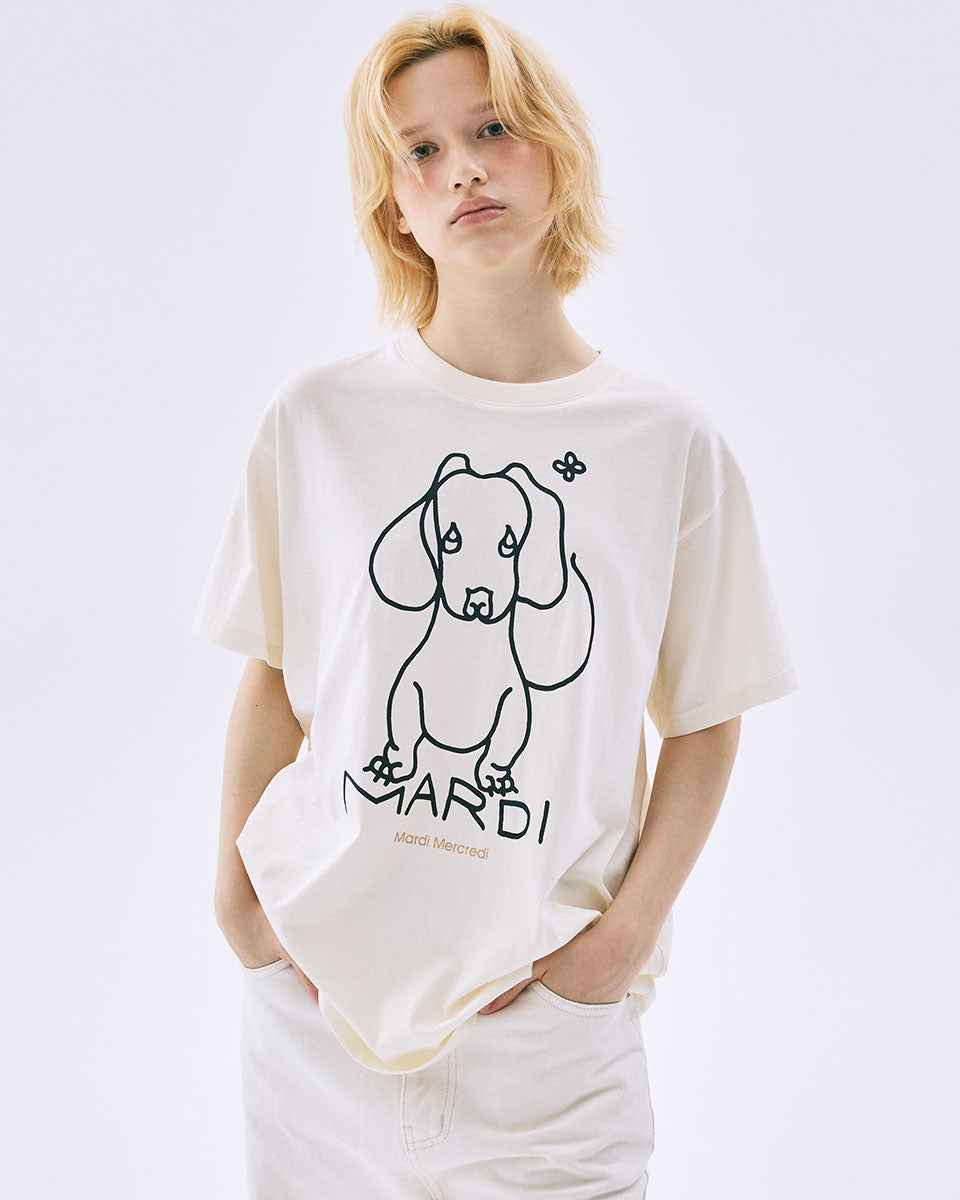TSHIRT DDANJI CH.02_BLACK WHITE main image 1