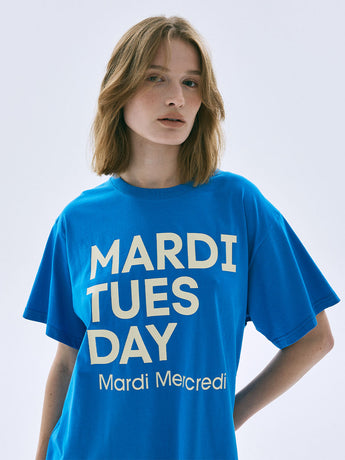TSHIRT DU MARDI_BLUE CREAM